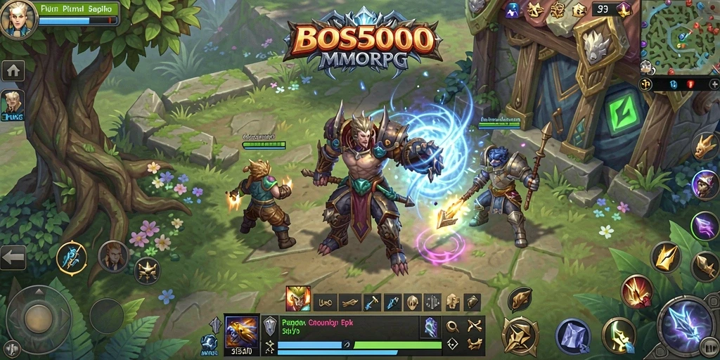 Gameplay seru dalam dunia fantasi BOS5000.