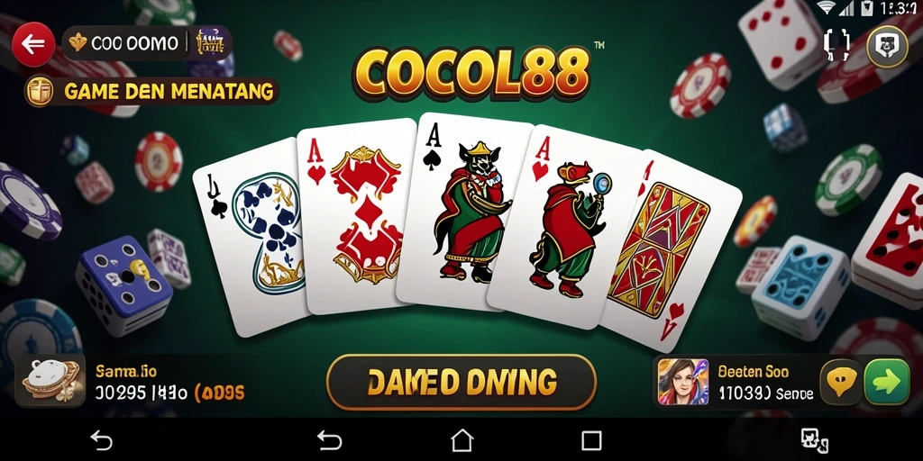 Tampilan menarik dari gameplay Domino COCOL88.