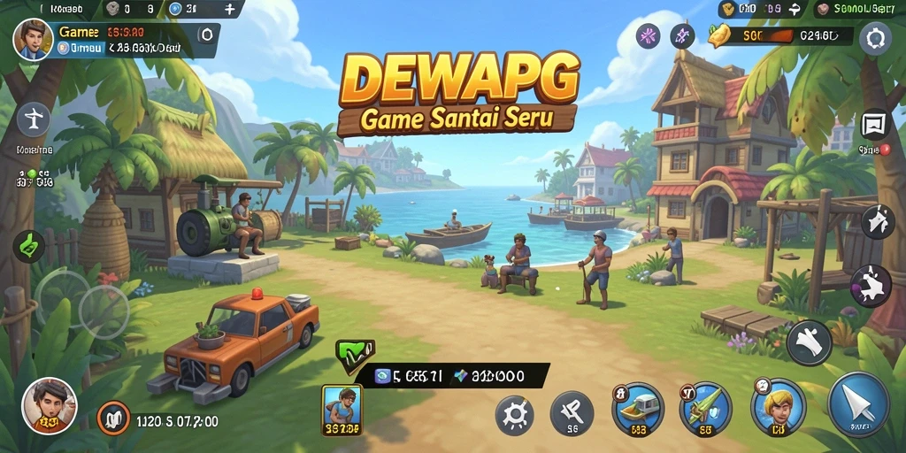 Gameplay seru DEWAPG dengan grafik cerah dan intuitif.