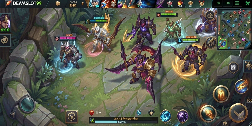 Gameplay MOBA yang menegangkan dan menarik di DEWASLOT99.