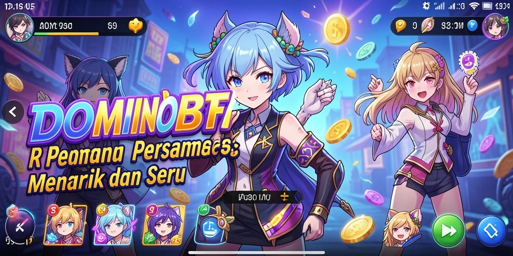 Gameplay menarik dari DOMINOBET yang penuh warna dan karakter Anime.