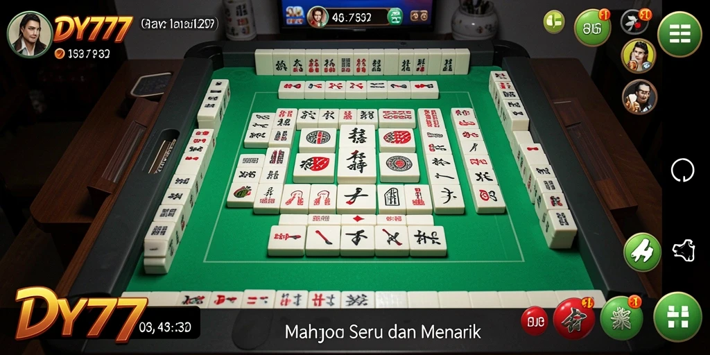 Tampilan menarik dari screenshot gameplay Mahjong DY777.