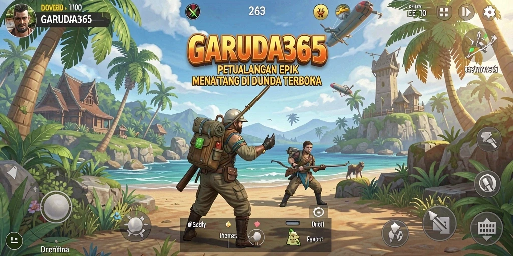 Screenshot menampilkan gameplay epik dalam dunia petualangan GARUDA365.