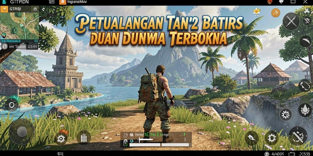 Tangkapan layar GTPIDN menunjukkan eksplorasi dunia terbuka yang kaya.