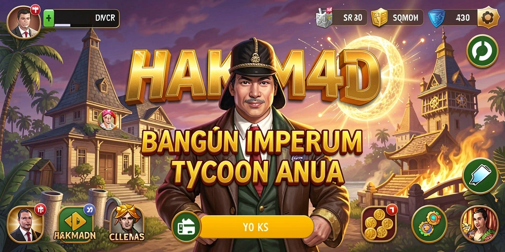 Screenshot menunjukkan gameplay seru HAKIM4D dengan berbagai fitur menarik.