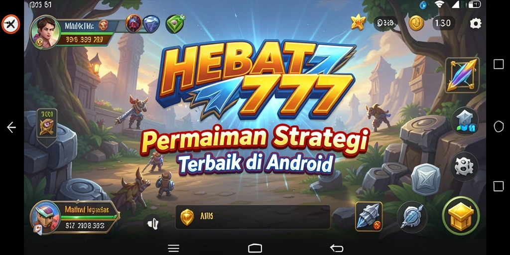 Tampilan gameplay HEBAT777 dengan pertarungan strategis yang mendebarkan.