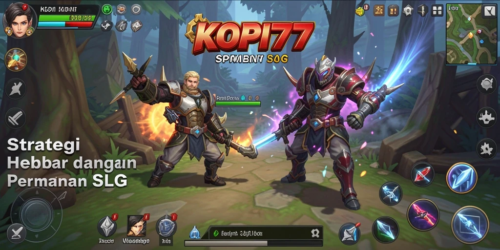 Tampilan gameplay menarik KOPI77 dengan karakter dan grafis indah.