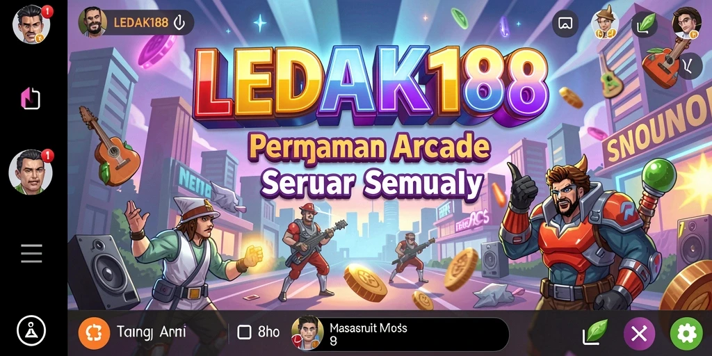 Screenshot LEDAK188 menampilkan aksi gameplay Arcade yang seru dan penuh warna.