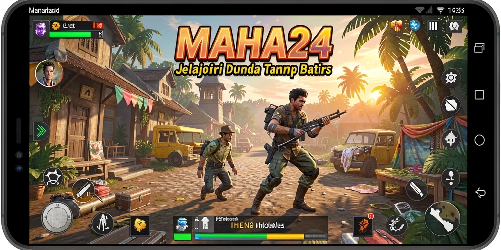 Screenshot utama MAHA24 menampilkan pemandangan indah dalam gameplay Open World.