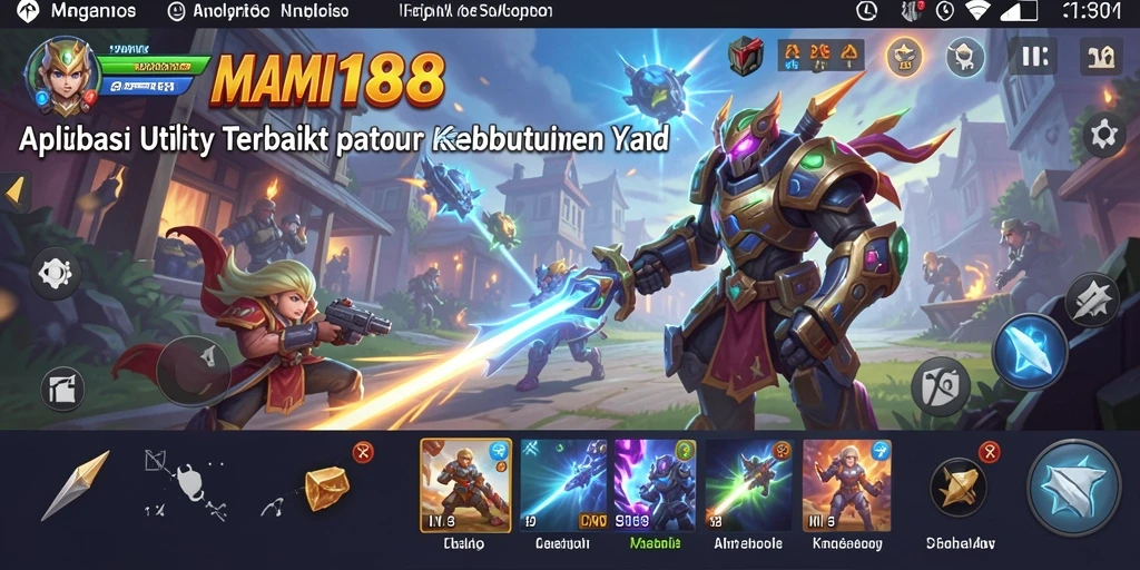 Screenshot utama MAMI188 menunjukkan antarmuka aplikasi yang bersih dan fungsional.