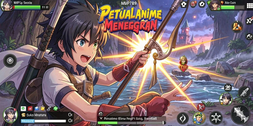 Tampilan gameplay MVP789 yang penuh aksi dan karakter anime menarik.