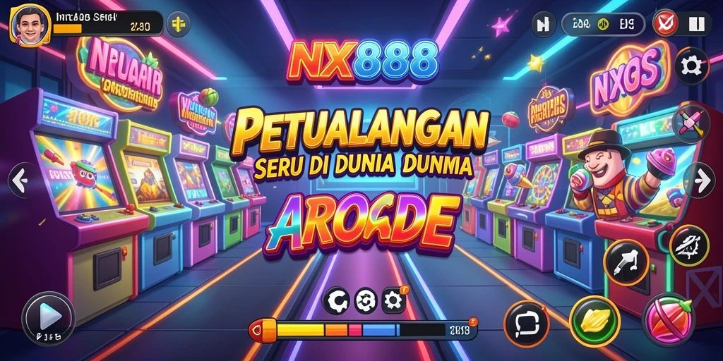 Screenshot NX888 menampilkan aksi gameplay penuh warna dan seru.