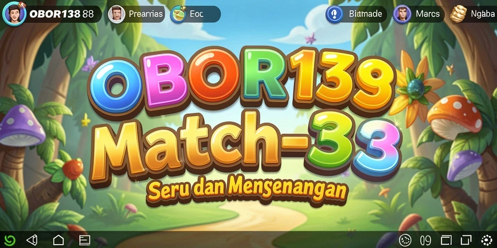 Tampilan bermain OBOR138 yang penuh warna dan seru.