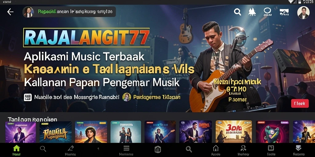 Screenshot gameplay RAJALANGIT77 menampilkan pengguna yang sedang menciptakan musik dengan alat musik virtual.