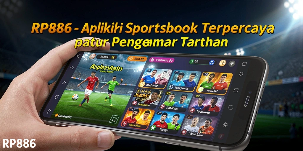 Tampilan antarmuka aplikasi RP886 dengan fitur taruhan langsung yang menarik.