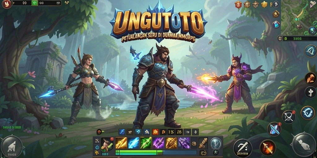 Tampilan gameplay UNGUTOTO yang menakjubkan dan mendalam.