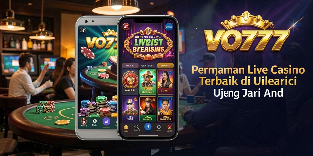 Screenshot VO777 menampilkan momen mendebarkan dari permainan Live Casino.