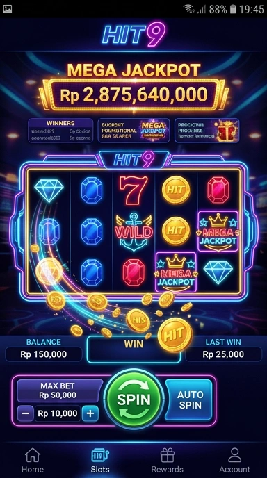 Tampilan antarmuka pengguna di hit9 yang ramah pengguna.